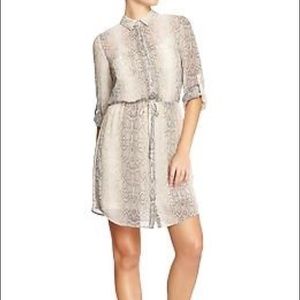Snake print dress
